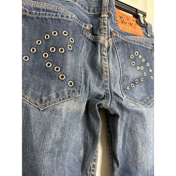 Vtg Womens‎ Replay Low Rise Grommet Pockets Skinny Straight Jeans 29x32(30x28)* - Picture 4 of 9